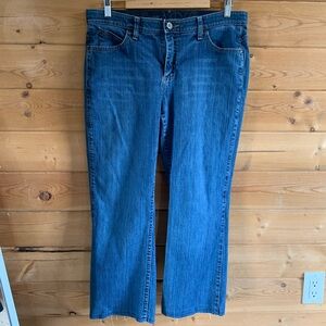 Wrangler Q-Baby Riding Jean Women's Straight‎ Leg Blue Dark Wash